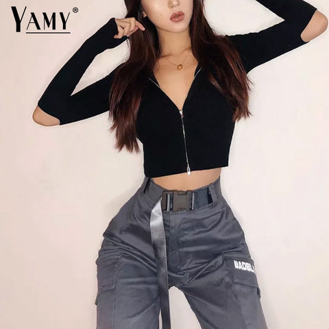 Black sweater women cardigan streetwear korean cropped cardigan elegant knitted cardigans long sleeve white sweater summer 2020